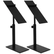2 Pcs Shoe Rack Stands Display Black Shelf Storage Organizer Shoes