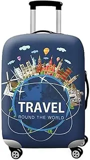 [WUJIAONIAO] Travel Luggage Cover Spandex Suitcase Protector Washable Baggage Covers (S (for 18-20 inch Luggage), Travel)