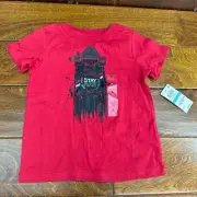 Epic Threads Kids 4t Skateboard New York BKLYN Red T Shirt