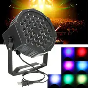 36W RGB LED Stage Light PAR DMX-512 Light Laser Projector Party DJ Light UK PLUG