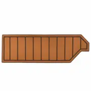 Cobalt Boat Non-Skid Deck Mat 407721 | Mocha 34 3/4 x 11 1/4 Inch