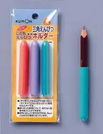 KUMON 三角鉛筆專用加長筆套 輔助筆套 鉛筆延長 日本製 功文 文具【南風百貨】