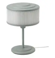 IKEA REMTANG Table Lamp w Lampshade Gray Green 15" 905.664.09 NEW