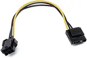 jingfei 10 Pcs Molex to PCI-E Power Adapter IDE 4Pin 4 Pin Female to 6 Pin Female 6Pin Graphics Video Card Converter Cable