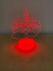 Disney Castle 3D Night Light Multi Color Changing Illusion Lamp Great Gifts