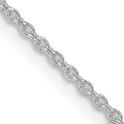 16 Inch Sterling Silver Rhodium-Plated 1.5mm Cable Chain