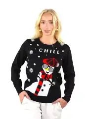 KESIS Youth Ugly Christmas Sweater - Snowman Xmas Sweater for Big Boys & Girls