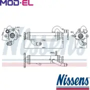 COOLER EXHAUST GAS RECIRCULATION 989328 FOR FIAT DUCATO/Platform/Chassis/Van
