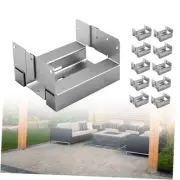4x4 Post Base (Inner Size 3 1/2 "x3 1/2") Adjustable actual 3.5x3.5 10 Silver