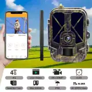 4K Live Stream Trail Camera 4G 30MP APP Clould Service Hunting Cameras 10000Mah