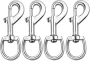 4 Pcs 3.5" Flag Swivel Snap Hooks Flagpole Accessories - Heavy Duty Eye Bolt