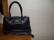 Donna Karen DKNY Soft Ego Lether Satchel Bag Black $365