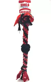 KONG Signature Rope w/Dual Knot Balls Interactive Tug & Fetch Dog Toy 23"