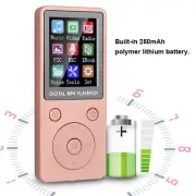 T1 Music MP3 MP4 Player 8G BT Support 32G Memory Card Round Buttons