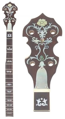5 String 22 frets Banjo Neck Maple wood inlaid NBN552-554 NBN556