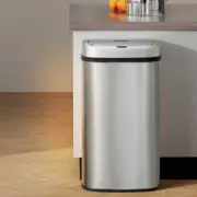 Devanti 60L Sensor Bin Motion Rubbish Automatic Trash Can Kitchen Silver
