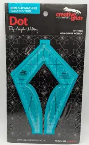 DOT BY ANGELA WALTERS CREATIVE GRIDS 1/4" THICK QUILTING RULER