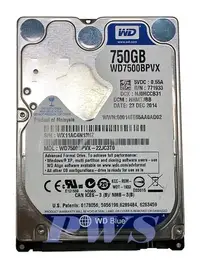 在飛比找Yahoo!奇摩拍賣優惠-【WD 2.5吋 750G 750GB 硬碟 WD7500B