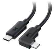 Cable Matters 20Gbps USB-C to USB-C Right Angle Cable 1.8m 240W Charging Black