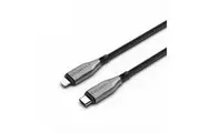 Cygnett Armoured USB-C to 8-Pin Charging & Data Sync Cable 2M For iPhone Black
