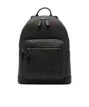 Michael Kors Hudson Logo Plaque Backpack One size Black