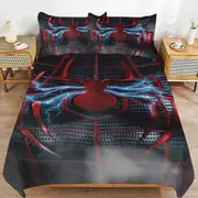 v2536 Bed Sheets Bedding Spider-Man Bedding Sets Ultra Soft Skin-Friendly Duvet Cover 3 Piece, Cute Comforter Cover Bed Set for Boys Girls Kids ( 1 D