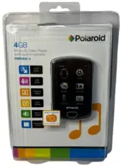NEW SEALED Polaroid PMP283C-4 Music & Video Player Built in Camera 4GB Black