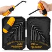 31-Piece Hex Key Set - Allen Wrench Set, SAE and Metric Allen Keys MM(0.7mm-1...