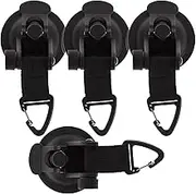 BAZEITFLOW 4Pcs Heavy Duty Tent Suction Cup Hooks Portable Tarp Hook Clips for Camping Windproof Design Durable and Lightweight for Outdoor Activities