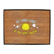 Best Window Cleaner Solar System - Funny Novelty Doormat Man Cave Floor mat