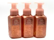 NEW 3 BATH & BODY WORKS SNOWY PEACH BERRY GENTLE FOAMING HAND SOAP WASH 8.75 OZ