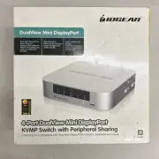 Iogear GCS1924 4-port USB 2.0 Mini DisplayPort Dual View KVMP Switch