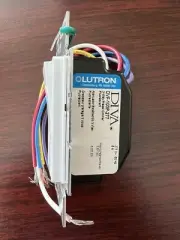 Lutron Diva DVF-103P-277-WH Single Pole/3-Way Fluorescent Dimmer Switch WHITE