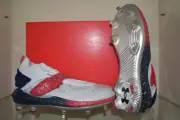 Under Armour Harper 8 Low USA ST Baseball Shoes White/Navy 3026590 100 NIB