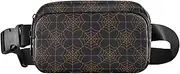 [GuoChe] Stylish Fanny Waist Pack Unisex Adults Happy Halloween Spiderwebs Small Bum Belt Bag with Adjustable Strap for Travel Shopping Running, Happy Halloween28, 8" x 5.3" x 2.3", Retro