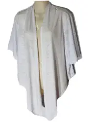 White Short Sleeves Wrap Size14 Autograph Stretchy Fabric New With Tags