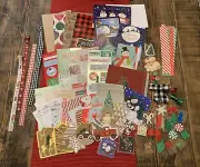 Christmas Ephemera Junk Journal Scrapbooking Kit with 126 Pieces