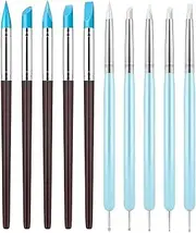 Silicone Sculpting Tools for Clay | Paint Color Silicone Brush Matching Tool | Pottery Carving Pen Nail Design Supply for Rocks, Blending, Styling
