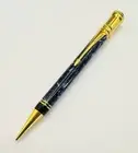Vintage Parker Duofold Blue Marble Twist Mechanical Pencil, Mint NOS