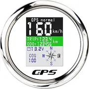 MAIMEIMI GPS Speedometer 3-3/8" 85mm Boat GPS Speedometer Odometer Waterproof White Antenna TFT Screen Digital MPH Knots Km/h for Boat Marine 9-32V Car