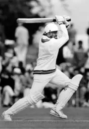 Salim Malik batting for Pakistan circa 1992 Old Cricket Photo