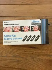 Vivitar Close-Up Filters Macro Lenses +1, +2, +4, +10 Diameter 58mm NIB