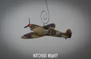Neville Duke Supermarine Spitfire WWII Single Prop Airplane Christmas Ornament