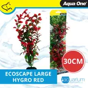 Aqua One Ecoscape Large Hygro Red Plastic Plant 30cm - Large (28406)