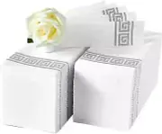 100 Pack Paper Hand Towels for Bathroom, Linen Like Guest Towels Disposable, ...