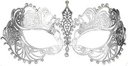 Thmyo Women's Laser Cut Metal Venetian Halloween Mardi Gras Party Mask