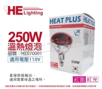 在飛比找Yahoo!奇摩拍賣優惠-[喜萬年]含稅 HEAT PLUS 250W 110V E2