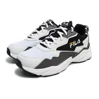 在飛比找momo購物網優惠-【FILA】男 慢跑鞋 運動鞋 老爹鞋 復古運動鞋-白/黑(