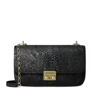 Cece leather shoulder bag One size Black