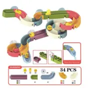 Baby Bath Toys DIY Race Run Assembling Track Bathroom Kids Stacking Cups Toy